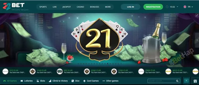 22bet կազինո TOC 3