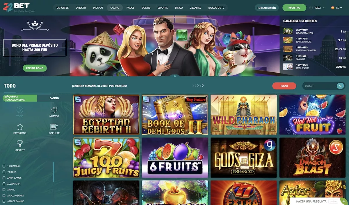 22bet casino TOC 6