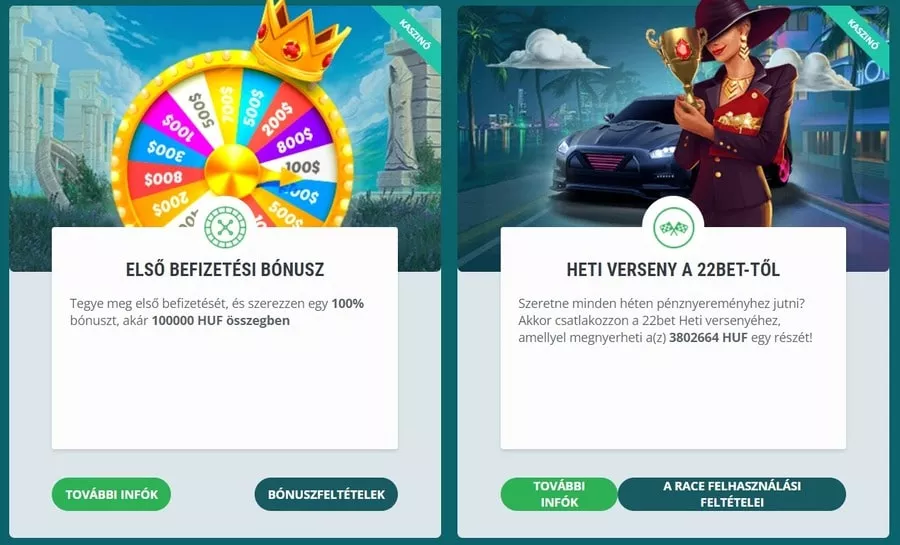 22bet kaszinó