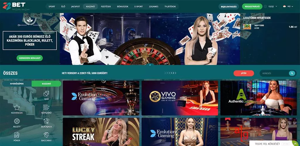22bet kaszinó