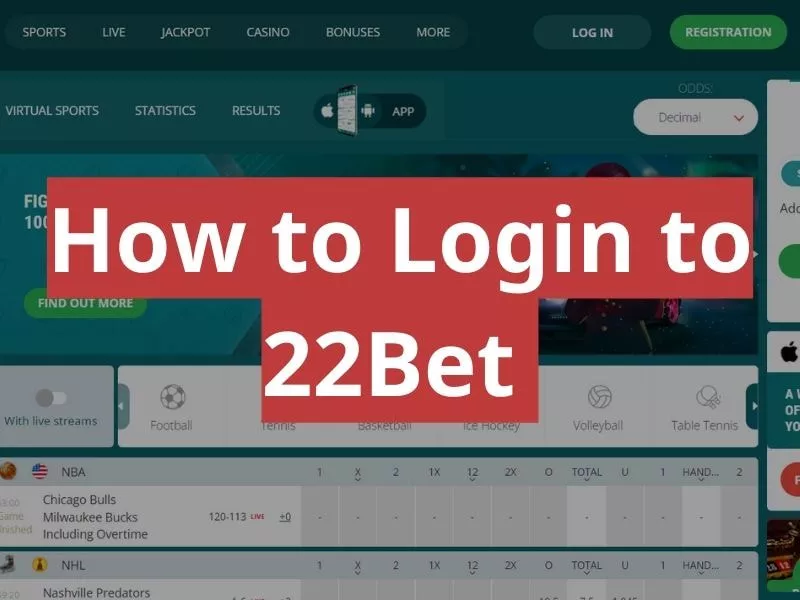 22bet login