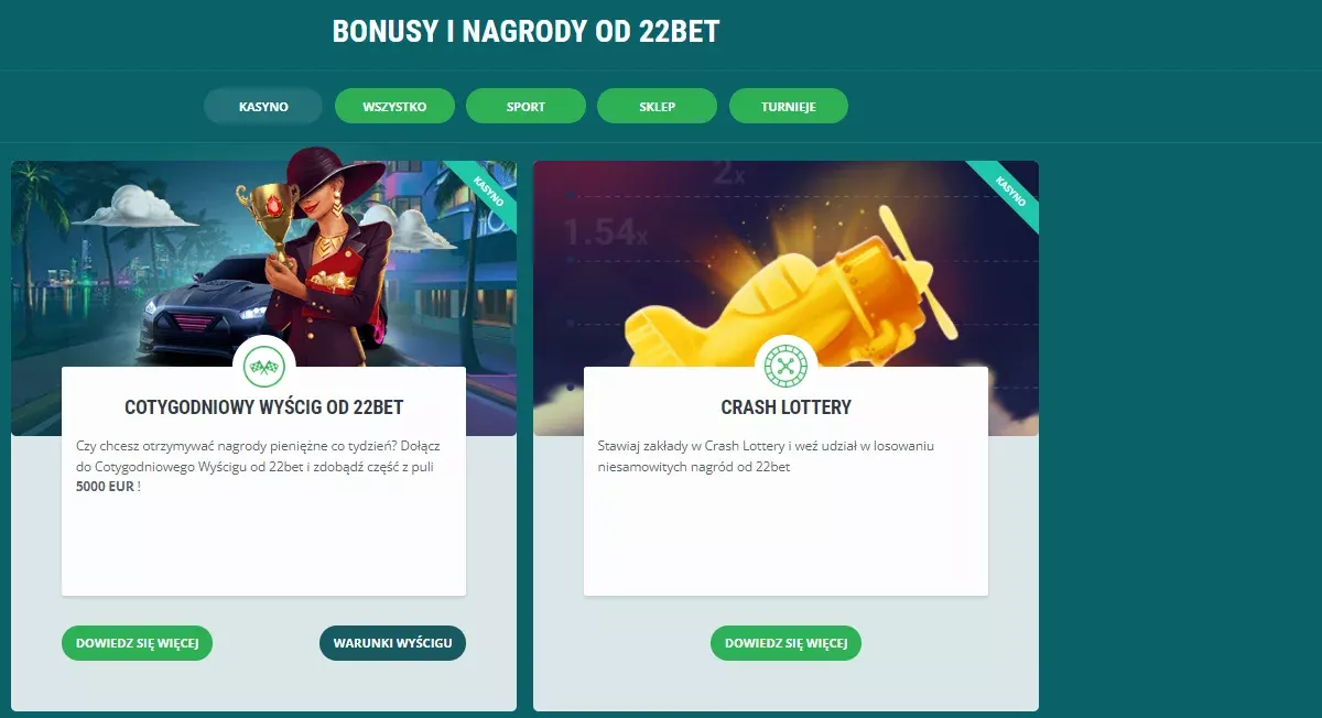 kasyno 22bet TOC 6