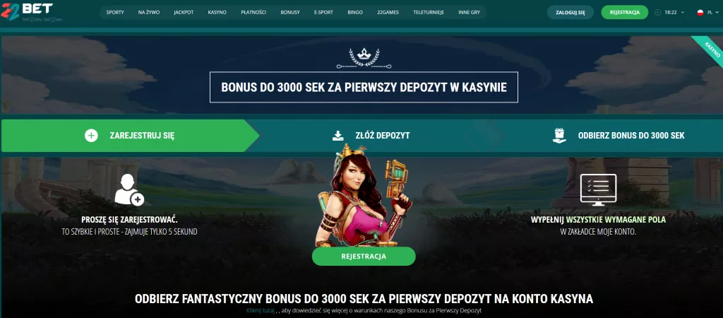 kasyno 22bet